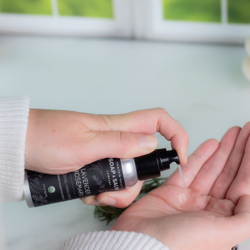 Chagrin Valley Soap & Salve Hand Spray: Lavender Rosemary Hand Sanitizer