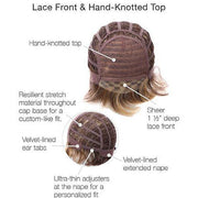 VIP Extensions Epic Wig - By Gabor. Sheer lace front and hand-knotted top Synthetic Wig