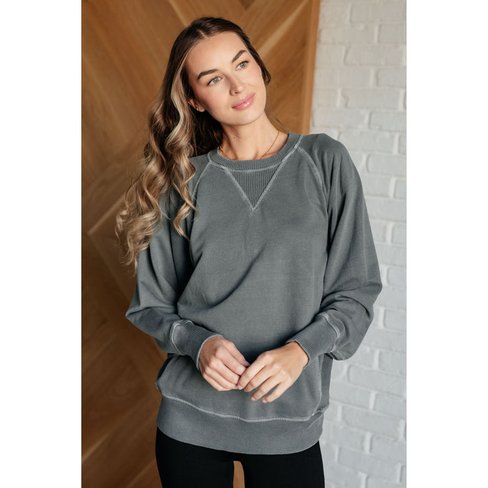 Hands Down Favorite Sweatshirt in Ash Jade