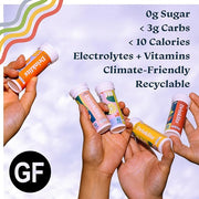 Drinklits Orange & Lemon Flavored Hydration Tablets – (2) Tube Combo Pack Immunity Hydration Electrolyte Tablets