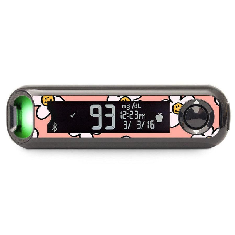 Peelz Happy Flowers Bayer Contour© Next One Glucometer Peelz/Stickers
