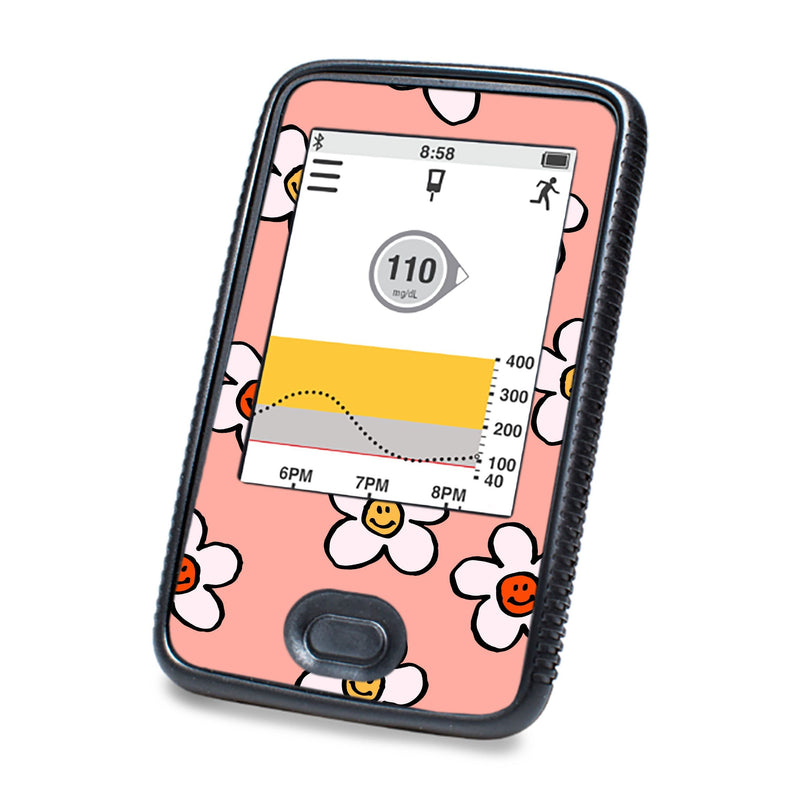 Peelz Happy Flowers DEXCOM G6 Touchscreen Receiver Peelz/Stickers