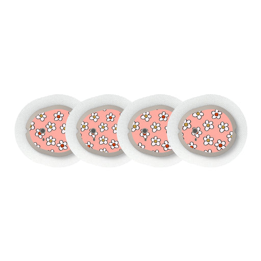 Peelz Happy Flowers Sticker Designed for the DEXCOM G7 and Stelo Transmitter Peelz/Stickers