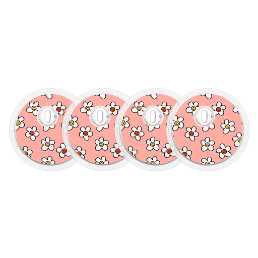Peelz Happy Flowers Sticker Designed for the FreeStyle Libre 3 Plus & Lingo  Sensor Peelz/Stickers