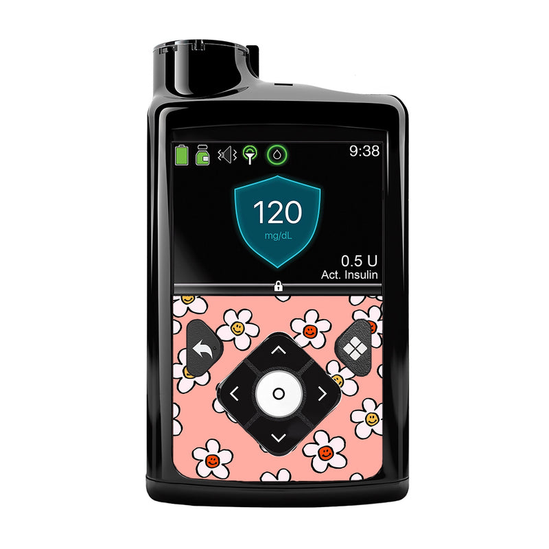 Peelz Happy Flowers Sticker for Medtronic MiniMed 770G & 780G Peelz/Stickers