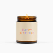 Fontana Candle Co Happy Birthday Jar Candle Candles Light Gray