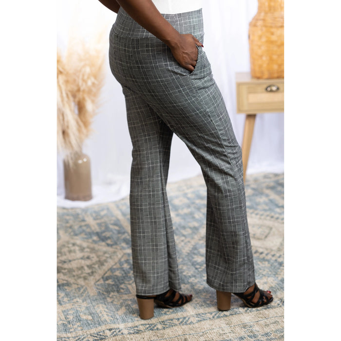 Headed Uptown Plaid Flare Pants