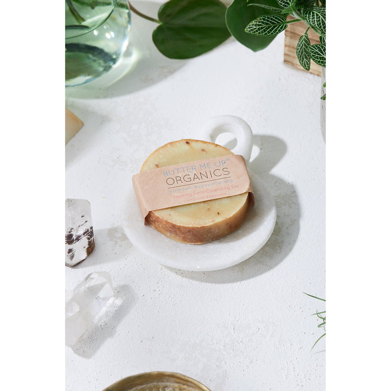 Butter Me Up Organics Healing Organic Facial Bar / Frankincense and Myrrh / Turmeric / Organic Face Wash / Organic Facial Cleanser / Face Cleanser / Cleansing Bar Face