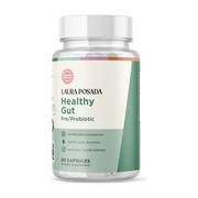 Suplementos Laura Posada by The Brand Atelier Healthy Gut | Pre-Probióticos para Reducir Inflamación y Mejorar Flora Intestinal