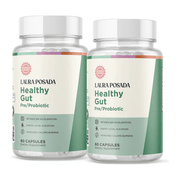 Suplementos Laura Posada by The Brand Atelier Healthy Gut | Pre-Probióticos para Reducir Inflamación y Mejorar Flora Intestinal