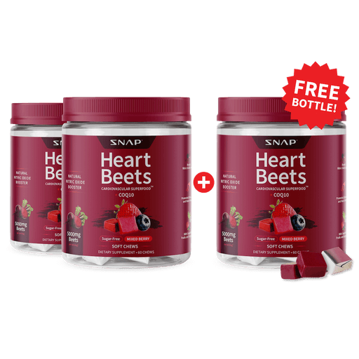 Snap Supplements Heart Beets Chews - Buy 2, Get 1 FREE!