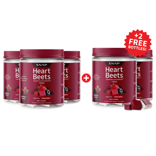 Snap Supplements Heart Beets Chews - Buy 3, Get 2 FREE!