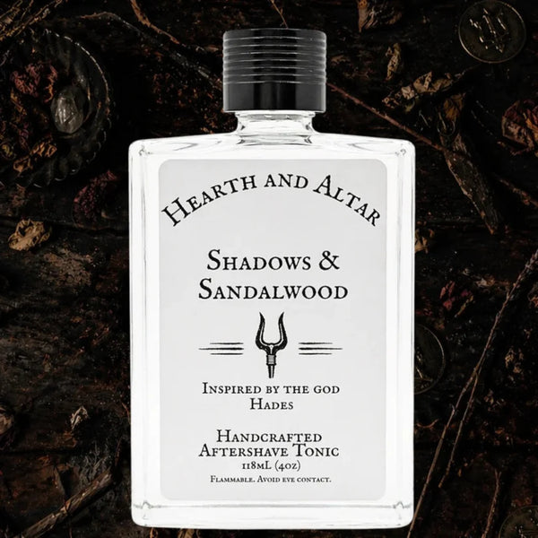 Hearth And Altar Hearth And Altar Shadows & Sandalwood - Aftershave Tonic 4 Oz Shaving & Grooming Black