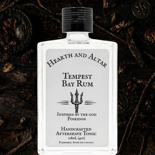 Hearth And Altar Hearth And Altar Tempest Bay Rum - Aftershave Tonic 4 Oz Aftershave Black