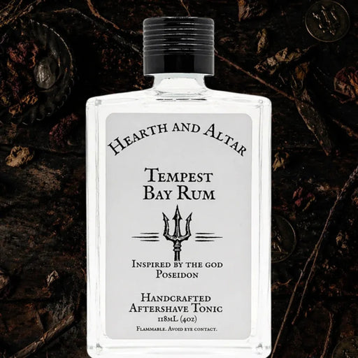 Hearth And Altar Hearth And Altar Tempest Bay Rum - Aftershave Tonic 4 Oz Aftershave Black
