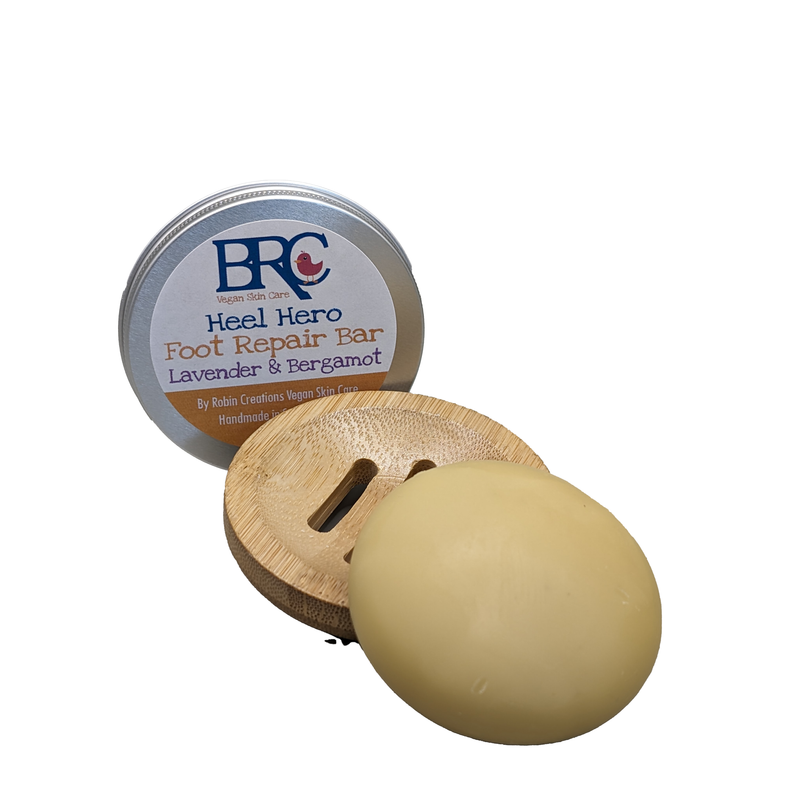 By Robin Creations Heel Hero - Foot Repair Solid Lotion Bar with Soothing Arnica & Calendula Foot Care