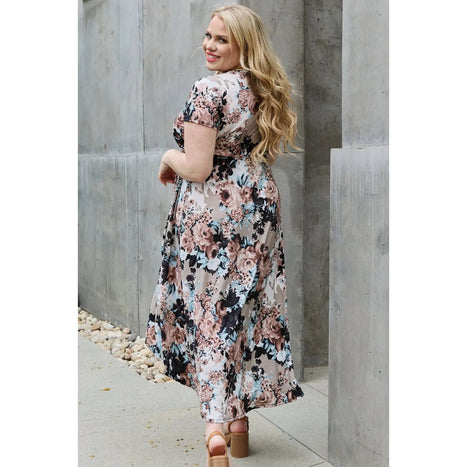 Heimish Give Me Roses Floral Maxi Wrap Dress