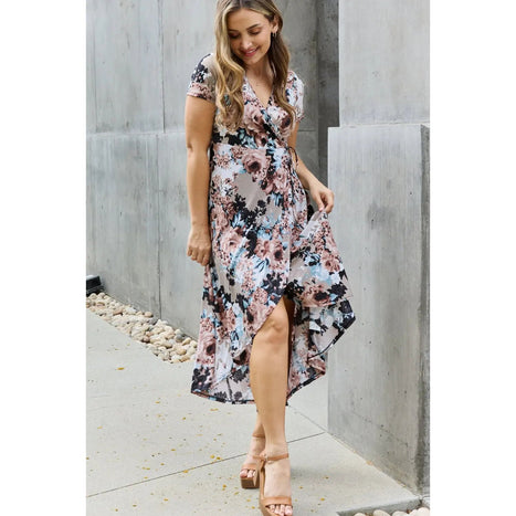 Heimish Give Me Roses Floral Maxi Wrap Dress