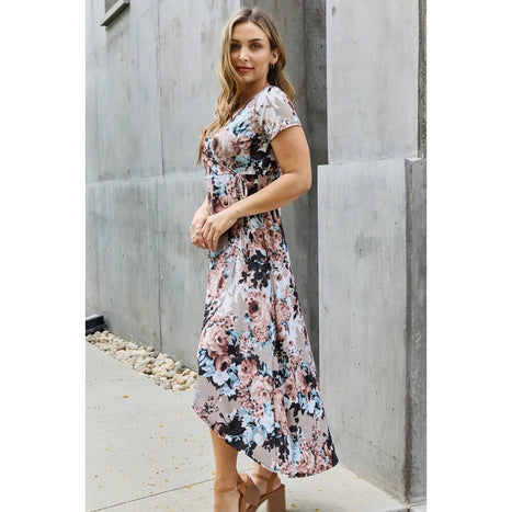 Heimish Give Me Roses Floral Maxi Wrap Dress