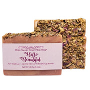 Fern Valley Soap Natural Goat Milk Soap | Exfoliating Scrub | Hello Beautiful AM Cleanse Goat Milk Soap