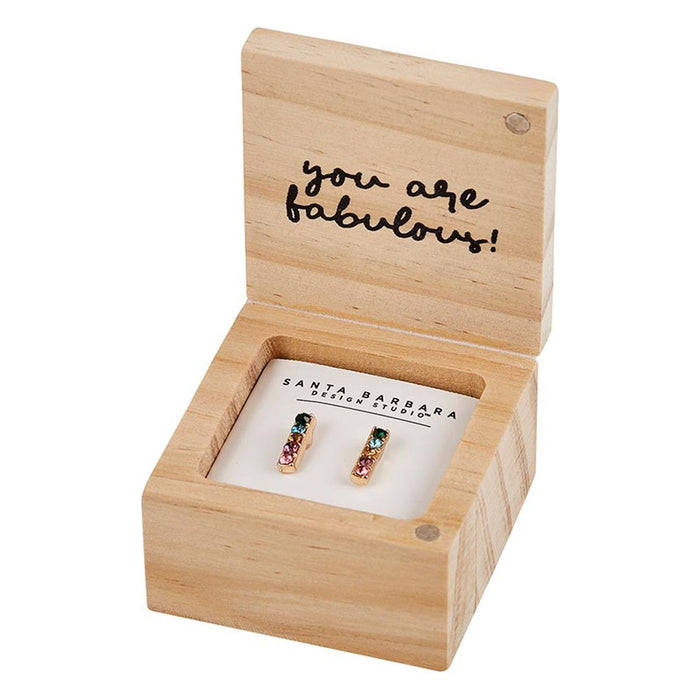 Hello Darling Treasure Box Earrings | In Wooden Gift Box