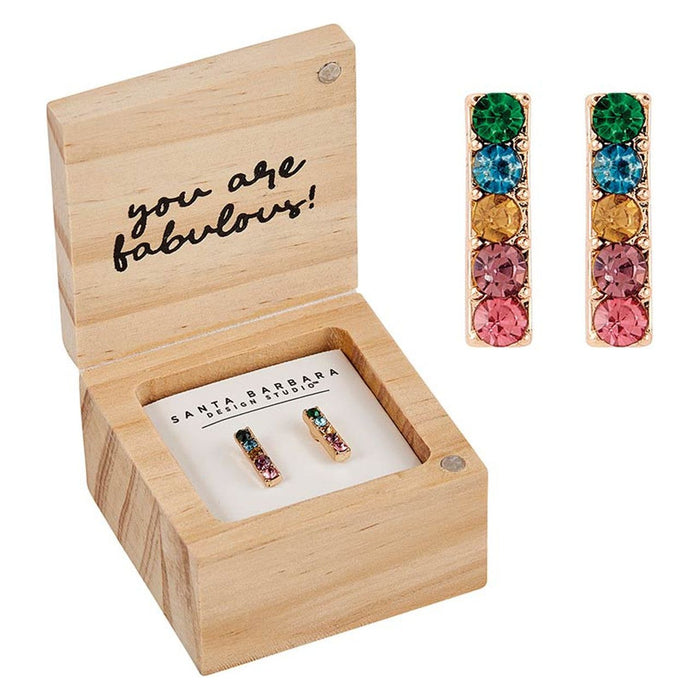 Hello Darling Treasure Box Earrings | In Wooden Gift Box