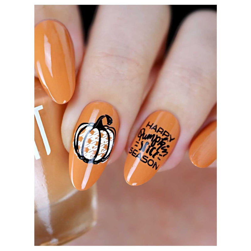 UberChic Beauty Hello Fall & Pumpkin Spice-02 Stamping Plate