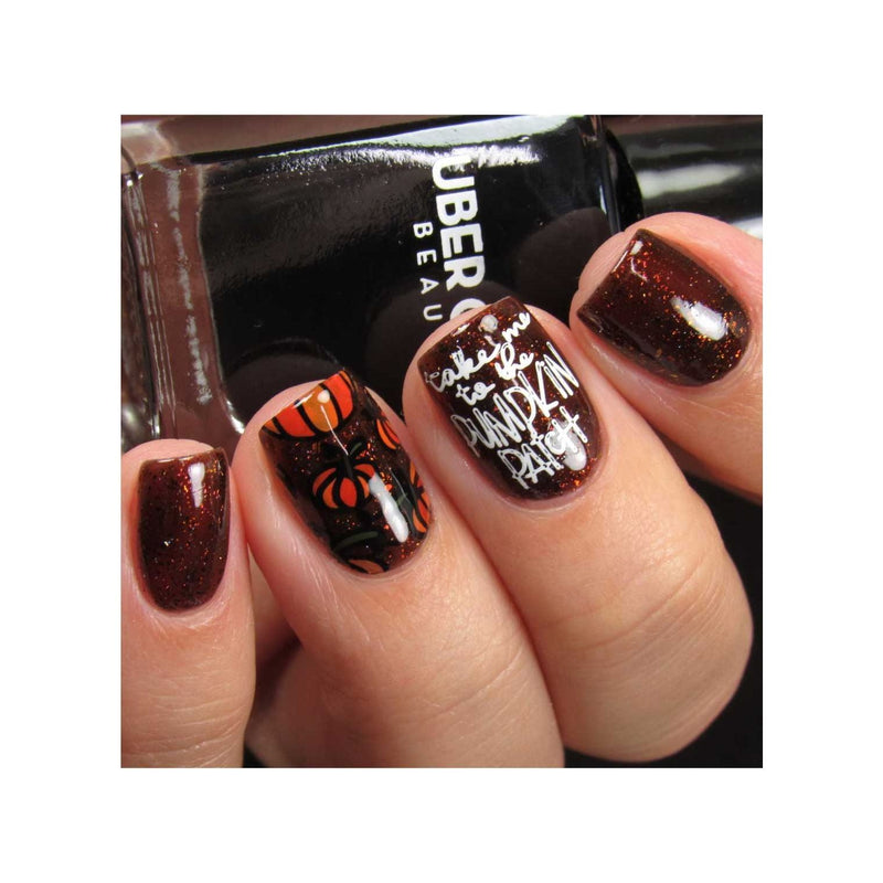 UberChic Beauty Hello Fall & Pumpkin Spice-02 Stamping Plate