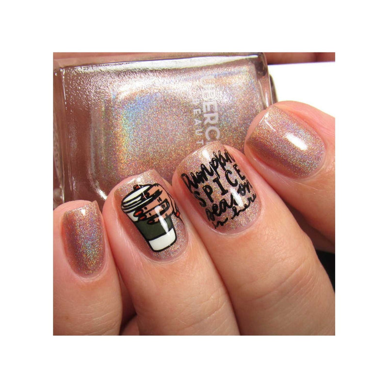 UberChic Beauty Hello Fall & Pumpkin Spice-02 Stamping Plate