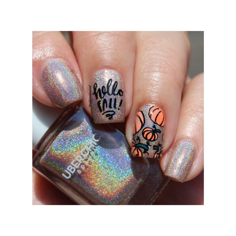 UberChic Beauty It's Pumpkin Spice Season - Holographic Polish Regular Polish