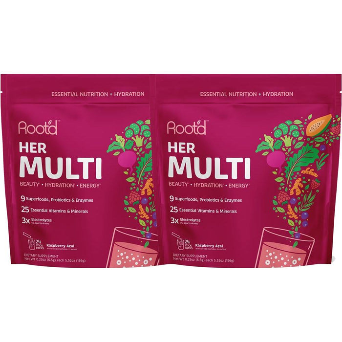 Root'D - Her Multi -Essential Vitamins & Minerals + Electrolytes For Women