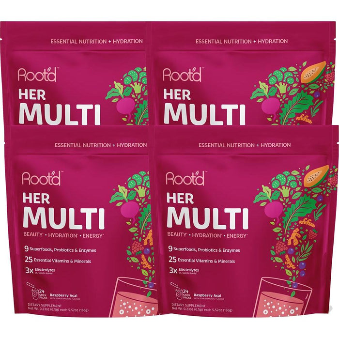 Root'D - Her Multi -Essential Vitamins & Minerals + Electrolytes For Women