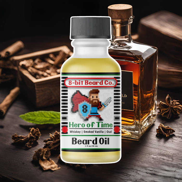 8Bit Beard Co. Hero Of Time | Beard Oil - Woodsy Smoked Vanilla