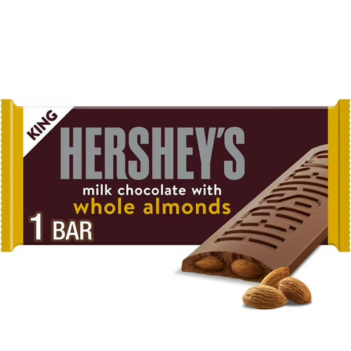 Hershey's Hershey's Milk Chocolate with Whole Almonds King Size Candy, Bar 2.6 oz Candy & Chocolate