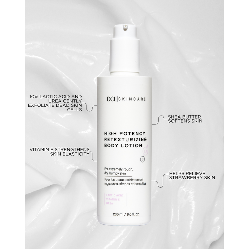 DCL Skincare High Potency Retexturizing Body Lotion Bottle