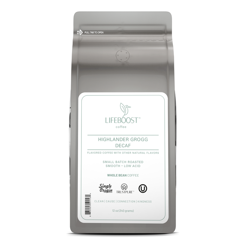 Lifeboost Coffee Highlander Grogg Decaf Decaf Roast