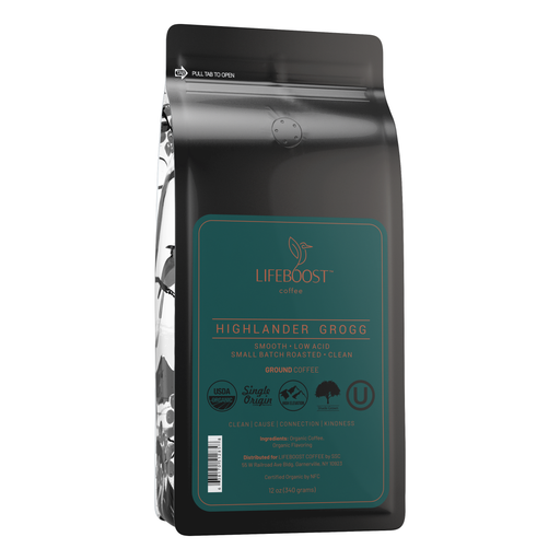 Lifeboost Coffee Highlander Grogg Flavored Coffee