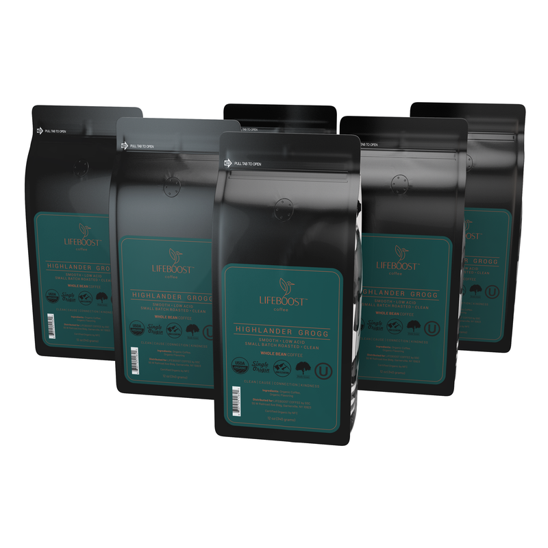 Lifeboost Coffee Highlander Grogg Flavored Coffee