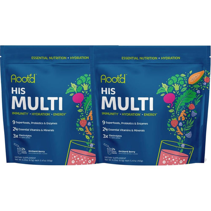 Root'D - His Multi - Essential Vitamins & Minerals + Electrolytes For Men