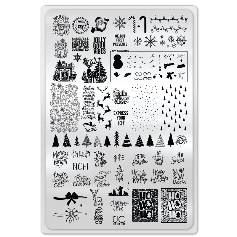 UberChic Beauty Ho Ho Ho Stamping Plate