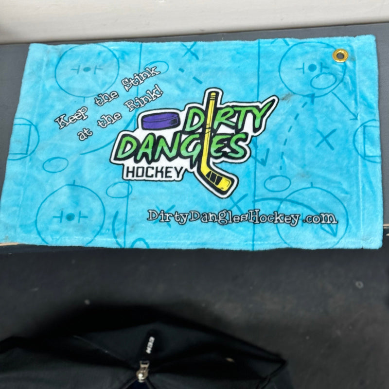 Dirty Dangles Hockey Bench and Skate Towels Hockey Bench and Skate Towels