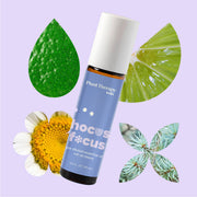 Plant Therapy Hocus Focus Essential Oil Blend Pre-Diluted Roll-On Essential Oil Lavender 10 mL