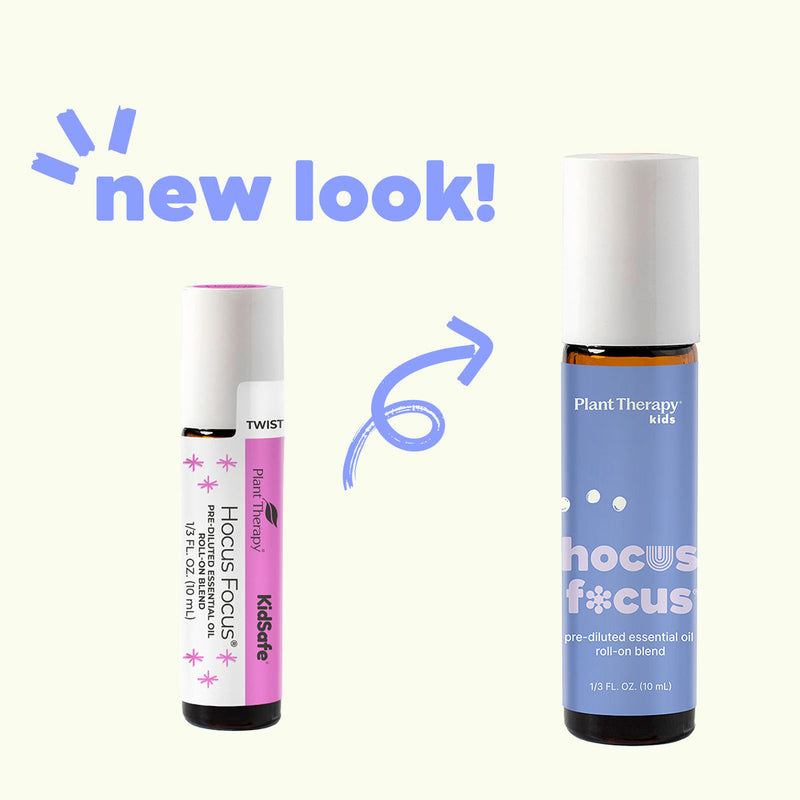 Plant Therapy Hocus Focus Essential Oil Blend Pre-Diluted Roll-On Essential Oil