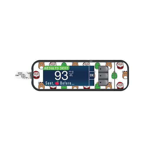 Peelz Holiday Squishies Sticker for Bayer Contour Next Glucometer Peelz/Stickers