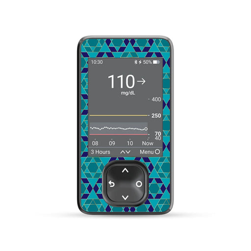 Peelz Holiday Stars DEXCOM G7 and Stelo and G6 Touchscreen Receiver Sticker Peelz/Stickers