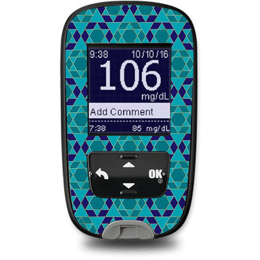 Peelz Holiday Stars Sticker for the Accu-Chek Guide Glucometer Peelz/Stickers