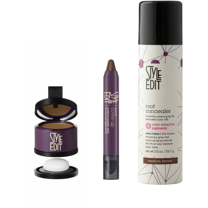 Style Edit - Brunette Cover-Up Stick, Powder And Conceal Trio