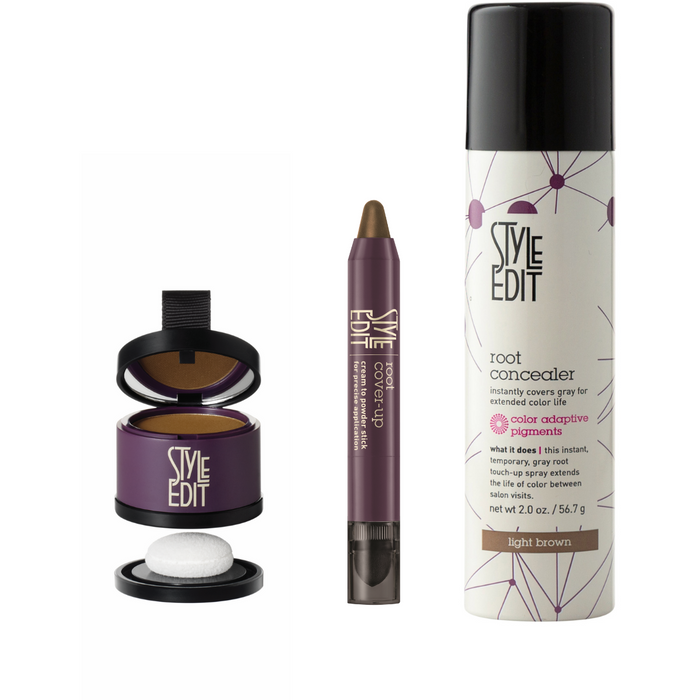 Style Edit - Brunette Cover-Up Stick, Powder And Conceal Trio