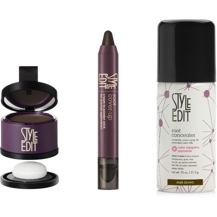 Style Edit - Brunette Travel Size, Cover Up Stick And Touch Up Trio