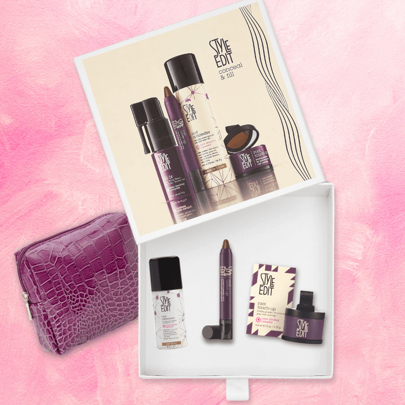 Style Edit Travel Size Root Concealer Spray, Stick and Powder Trio
